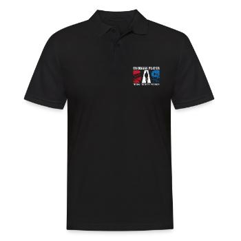 Joueur de cribbage papa l’idole le jeu de cartes mythe - Polo Homme - noir - Devant - Kai (181cm)