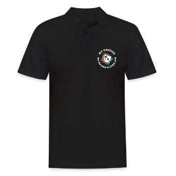 Euchre Player My Passion My Euchre Card Game Lover - Polo Homme - noir - Devant - Kai (181cm)