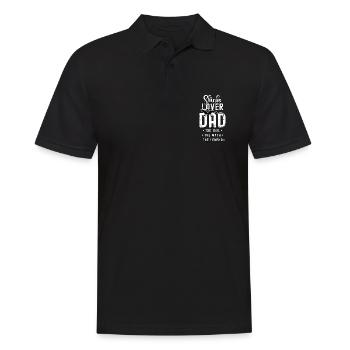 Amoureux des scinques Papa L’idole Le mythe Amoureux des reptiles - Polo Homme - noir - Devant - Kai (181cm)