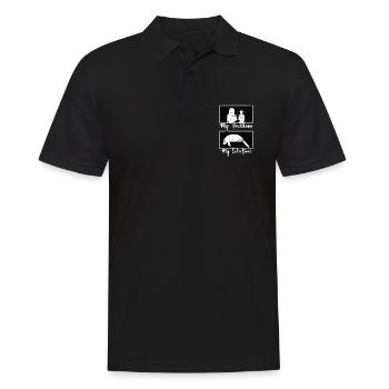 Dugong Lover Mon Problème Mon Pictogramme Maman Lamantin - Polo Homme - noir - Devant - Kai (181cm)
