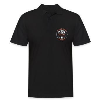Parkour Lover Before Coffee Running Coffee Lover - Men's Polo Shirt - black - Front - Kai (181cm)