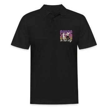 Swing Danse Swing Dans La Ville Aime La Danse Sport - Polo Homme - noir - Devant - Kai (181cm)