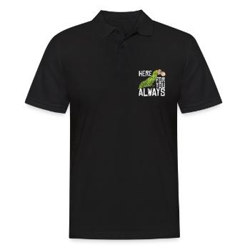 Parrot Here For You Always Bird Owner Parrot Lover - Men's Polo Shirt - black - Front - Kai (181cm)
