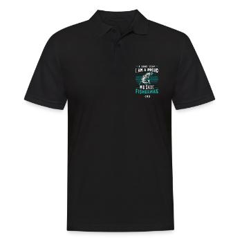 Muskie Fisherman A Short Story I Am Fishing Lover - Männer Poloshirt - Schwarz - Vorne - Kai (181cm)