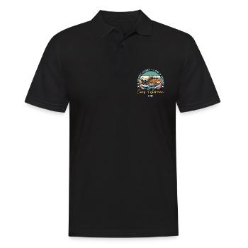 Pêcheur de carpe Une histoire courte Je suis un amateur de pêche - Polo Homme - noir - Devant - Kai (181cm)