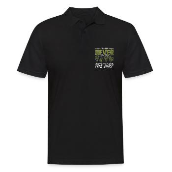 Jardinier, vous n’êtes jamais trop vieux pour l’horticulture - Polo Homme - noir - Devant - Kai (181cm)
