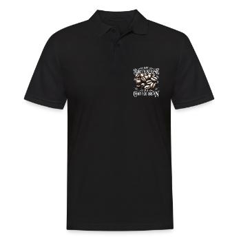 Barista My Birthstone Is A Coffee Latte Artist - Männer Poloshirt - Schwarz - Vorne - Kai (181cm)