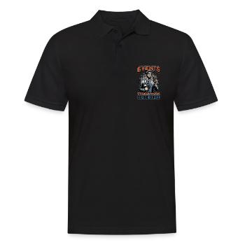 Events Coordinator Before Organizer Coffee Lover - Männer Poloshirt - Schwarz - Vorne - Kai (181cm)