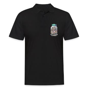 Veterinary Nurse Meow-dicine Take 1 Animal Lover - Men's Polo Shirt - black - Front - Kai (181cm)