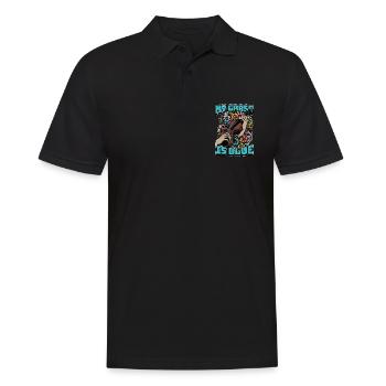 Fiddle My Grass Is Blue Music Lover Fiddle Player - Men's Polo Shirt - black - Front - Kai (181cm)