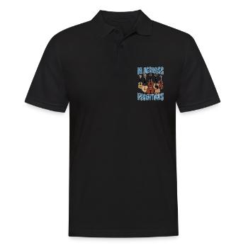 Bluegrass Essentials String Instrument Music Lover - Männer Poloshirt - Schwarz - Vorne - Kai (181cm)