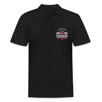 Accordéoniste Une nouvelle Je suis accordéoniste - Polo Homme - noir - Devant - Kai (181cm)