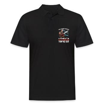 Your Logging Experience Is Woodworking Logger - Men's Polo Shirt - black - Front - Kai (181cm)