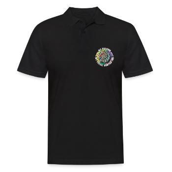 Chasseur de fossiles Ma passion Ma chasse aux fossiles Géologie - Polo Homme - noir - Devant - Kai (181cm)