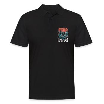 La plongée sous-marine fait taire les voix Sports nautiques - Polo Homme - noir - Devant - Kai (181cm)