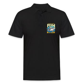 Shark Hunting In A World Full Of Fish Scuba Diving - Männer Poloshirt - Schwarz - Vorne - Kai (181cm)