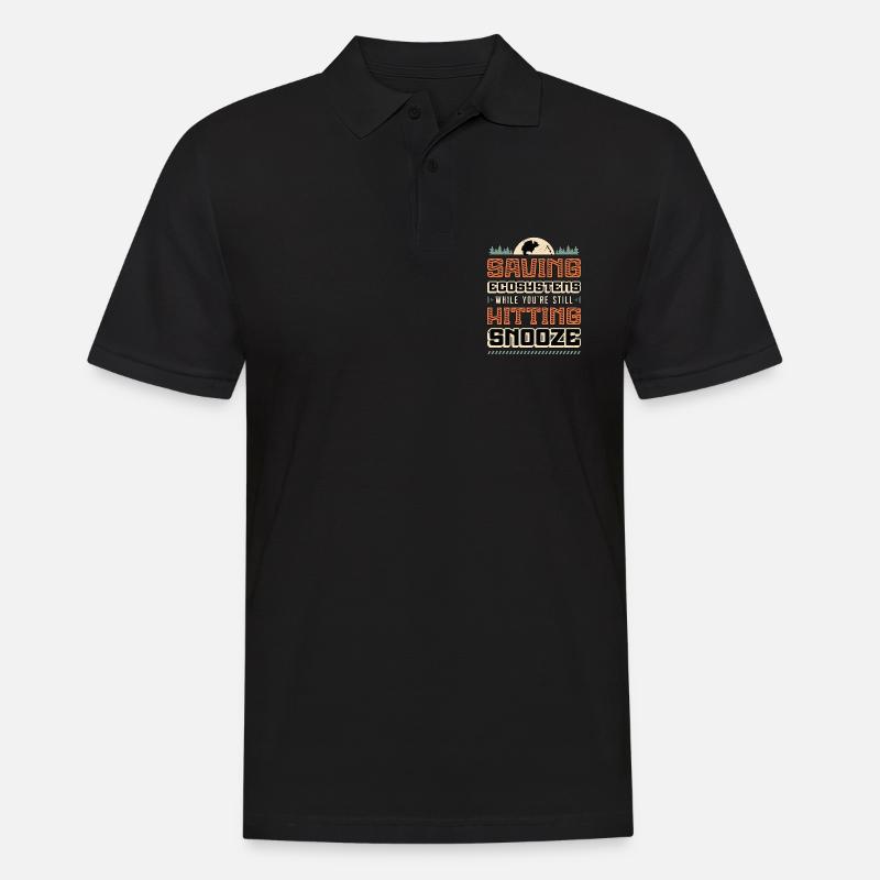Environmental Science Saving Ecosystems Scientist - Männer Poloshirt - Schwarz