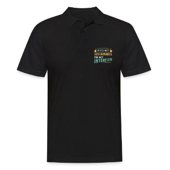 Environmental Scientist If It's Not Agriculturist - Men's Polo Shirt - black - Front - Kai (181cm)