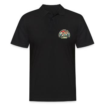 Passionné d’oiseaux Amis à plumes Ornithologue - Polo Homme - noir - Devant - Kai (181cm)