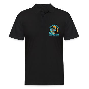 Photographie d’oiseaux Je suis ornithologique Faire le tour de l’ornithologie - Polo Homme - noir - Devant - Kai (181cm)