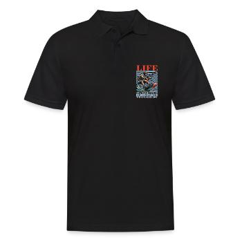 La vie de kitesurf est plus amusante si vous faites de la planche à voile - Polo Homme - noir - Devant - Kai (181cm)