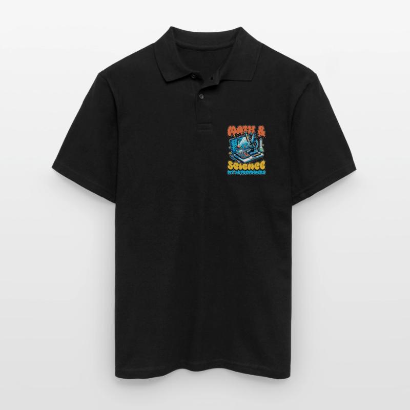 STEM Teacher Math + Science Data Analysis Educator Männer Poloshirt
