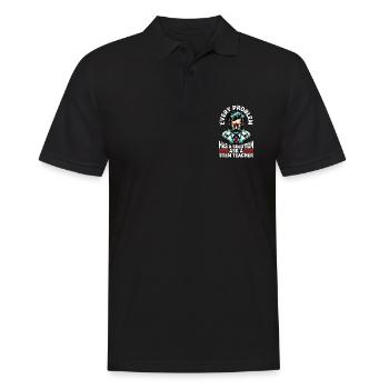 STEM Teacher Every Problem Has A Solution Educator - Men's Polo Shirt - black - Front - Kai (181cm)