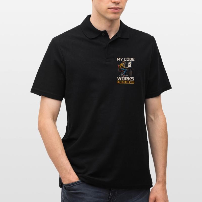 Coder My Code Works I Have No Idea Web Developer Men's Polo Shirt