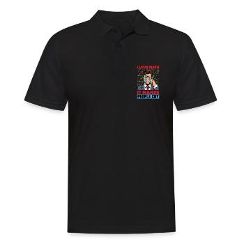 Mathematician I Love Math It Makes Statistician - Männer Poloshirt - Schwarz - Vorne - Kai (181cm)