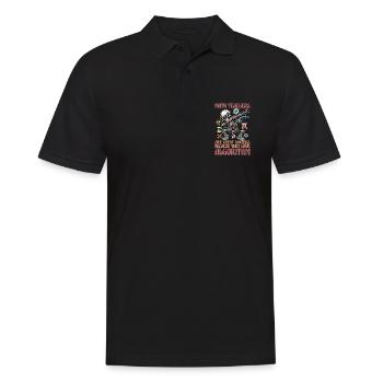 Mathematician Math Teachers Are Great Statistician - Men's Polo Shirt - black - Front - Kai (181cm)