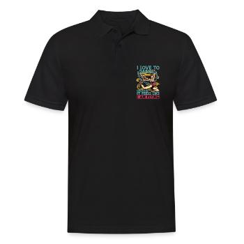 Acro Dance I Love To Dance Because Dancing Lover - Männer Poloshirt - Schwarz - Vorne - Kai (181cm)