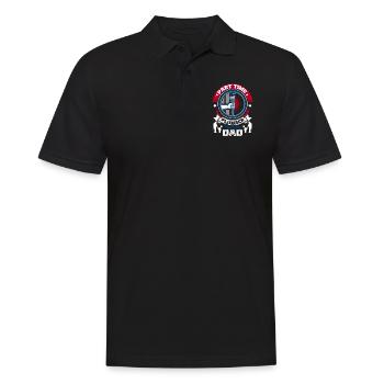 Plumber Part Time Plumber Full Time Dad - Men's Polo Shirt - black - Front - Kai (181cm)