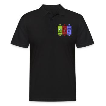 FrogDevelopment - Men's Polo Shirt - black - Front - Kai (181cm)