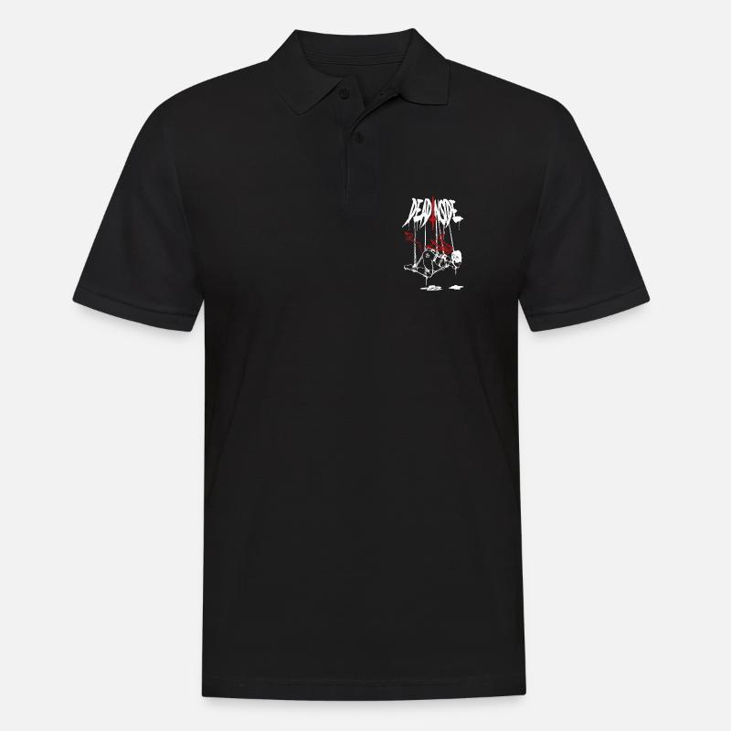 Éclair de feu abstrait - Polo Homme - noir