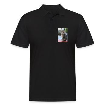 Cadeau mignon pour chats pour les amoureux des chats - Polo Homme - noir - Devant - Kai (181cm)