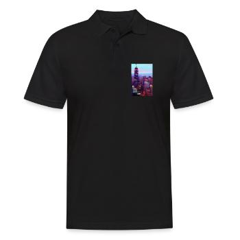 Horizon de la ville de New York - Polo Homme - noir - Devant - Kai (181cm)