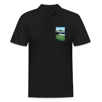 Villa blanche avec piscine - Polo Homme - noir - Devant - Kai (181cm)