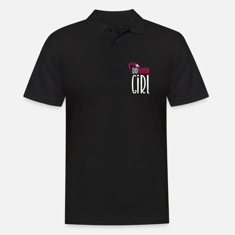 Badminton Mädchen - Männer Poloshirt - Schwarz