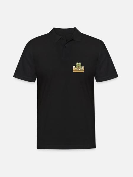 Business Frog - Men's Polo Shirt - black