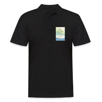 Trop tard pour mourir jeune – Citation amusante - Polo Homme - noir - Devant - Kai (181cm)
