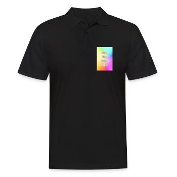 Be A Voice Not An Echo Motivational Design - Men's Polo Shirt - black - Front - Kai (181cm)