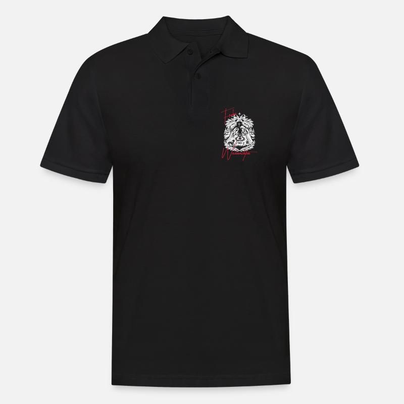 Weihnachtskrippe Schwarz Weiß - Männer Poloshirt - Schwarz