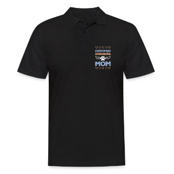 Chihuahua Mom Certified Wings - Men's Polo Shirt - black - Front - Kai (181cm)