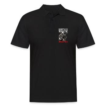 German Rock Never Dies - Men's Polo Shirt - black - Front - Kai (181cm)