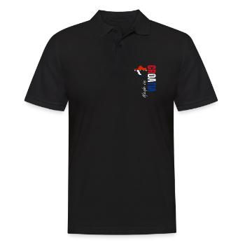 Made in Croatia, born in Croatia - Men's Polo Shirt - black - Front - Kai (181cm)