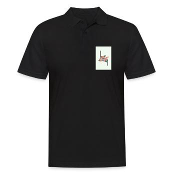 Keep Moving Forward Minimal Typography - Men's Polo Shirt - black - Front - Kai (181cm)