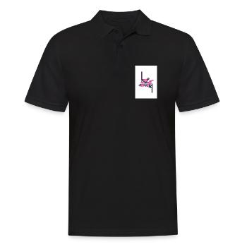Keep Moving Forward Bold Statement Pink - Männer Poloshirt - Schwarz - Vorne - Kai (181cm)