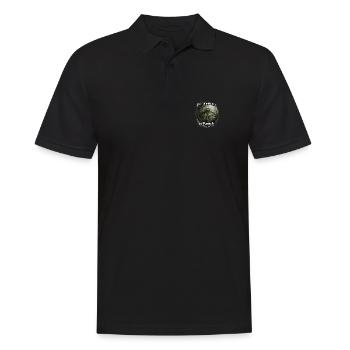 Da leck mich doch am Barsch – Flussbarsch | Angler - Männer Poloshirt - Schwarz - Vorne - Kai (181cm)