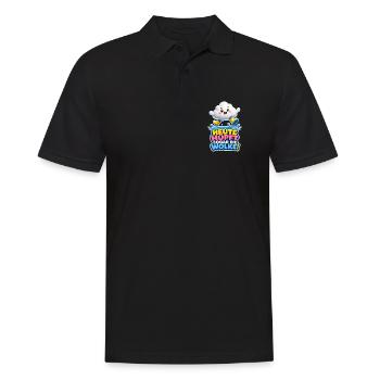 Cloud Jumps Today Even the Cloud Rain Humor - Men's Polo Shirt - black - Front - Kai (181cm)