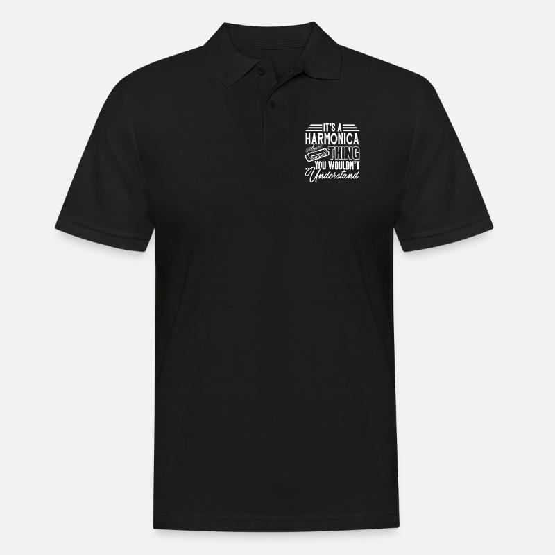 Harmonica It's A Harmonica Thing - Men's Polo Shirt - black